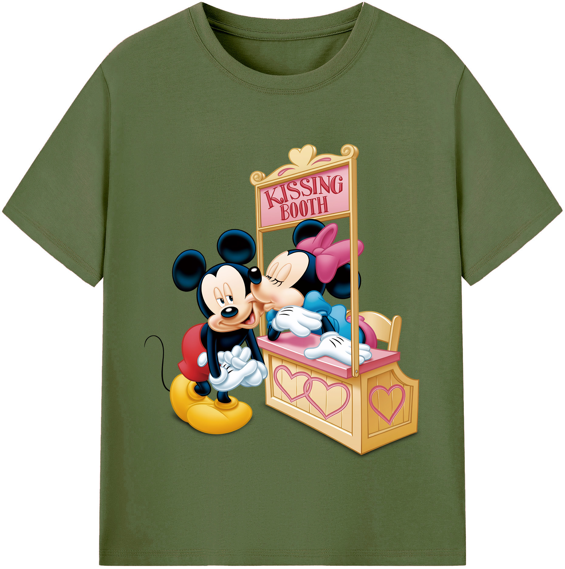 （画像用） ミッキーマウス Mickey Mouse 綿100％半袖Tシャツ（フロントプリント）